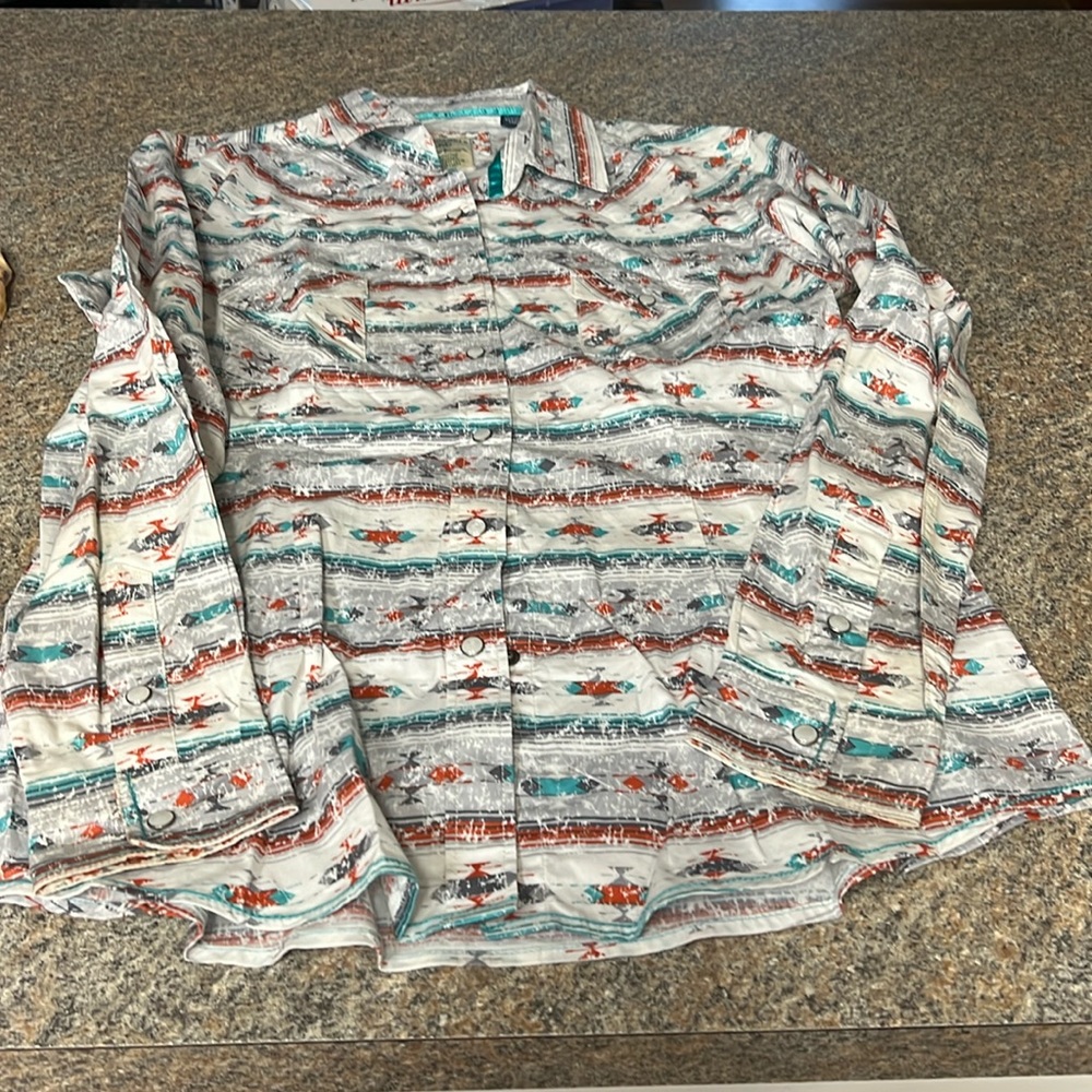 Pearl snap rodeo shirt